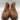 Women's Lucky Brand Barlina Side Zip Ankle Booties Brown Leather Size 8M Lucky Brand