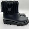Women’s Moncler Ginette Knit Waterproof Rain Boots in black Rubber Size 35 Moncler
