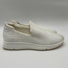 Kelly & Katie NEVAD White Crisscross Textile Slip-On Sneakers, Size 7.5M Kelly & Katie