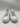 Valentino by Mario Valentino Ronald Logo Leather Sneakers White Sliver Size 13 Valentino by Mario Valentino