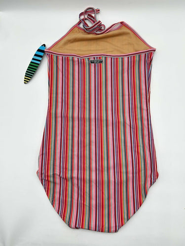 Toobydoo Beach Funk multicolored stripe Girl’s one-piece swimsuit Size 13/14Y Beach