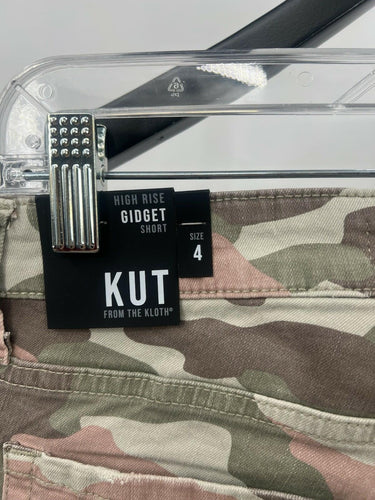KUT From The Kloth Shorts High Rise Gidget Camo Distressed Denim 4 KUT from the Kloth