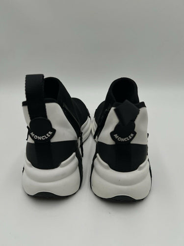 Moncler Women's Compassor Zip Sock Runner Sneakers in Black Size 38 Moncler