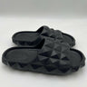 Valentino Garavani Roman Stud Turtle Slide Sandals in black rubber Size 40 Valentino