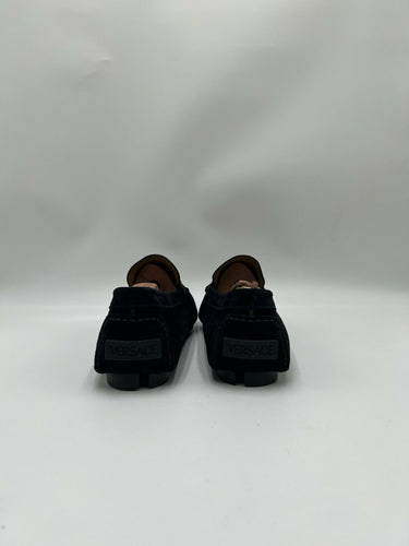 Men’s Versace Medusa driver loafers Black Suede Size 42 Versace