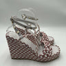 Women’s Valentino Garavani Rockstud rope wedge espadrille sandals Size 39 Valentino