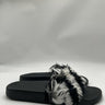 Valentino Garavani goose feather slide sandals black and white feathers Size 39 Valentino Garavani