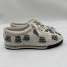 DOLCE & GABBANA Low-Top Canvas Sneaker ROMA Embroidery White Size 8UK Dolce & Gabbana