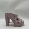 Alexander McQueen 120mm leather platform mules in light pink Size 36 Alexander McQueen