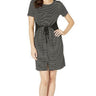 Tribal Short Sleeve Dress, Black, Women's Medium Tribal