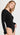 Free People Women's Thats Hot Thong Bodysuit, Black, M Free People
