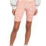 BP. High Waist Bike Shorts, Ivory- Coral Tarry Floral Size S BP.