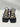 FARYL Black Strappy Lace Up Block Heel Knotted Square Toe Sandals Womens 8 Faryl