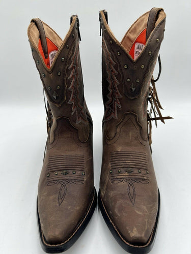 Durango Women's Crush fringe Western booties Size 9M