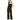 Tribal Flare Leg Halter Long Jumpsuit Black Size M Tribal