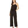 Tribal Flare Leg Halter Long Jumpsuit Black Size M Tribal