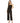 Tribal Flare Leg Halter Long Jumpsuit Black Size M Tribal