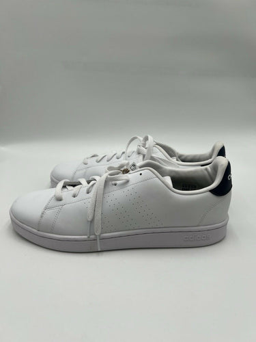 Adidas Advantage Base White Navy Cloudfoam Sneakers Mens Size 13
