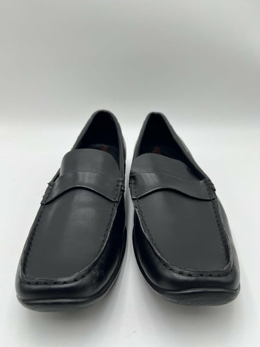 Men’s Prada Sport black leather slip-on penny loafers Size 45 PRADA