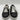 Dolce&Gabbana leather low-top Black Leather / Silver sneakers Size 5 UK Dolce&Gabbana