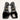 Women’s Versace Safety Pin heeled sandals Black Leather Size 36 Versace
