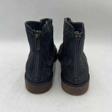 Women’s ITALEAU Estella Velourinv Lavagna Gray Suede Boots Size 36.5