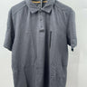 Brothers and Sons B+S Men's Charcoal Slub Cotton Polo Shirt Short Sleeve M Brother & Son