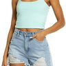 BP. Stripe Rib Crop Camisole,  Green Yucca Size XL BP.
