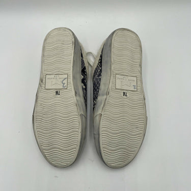 the Marc Fisher LTD Mello snakeskin-embossed leather mule sneakers7M Marc Fisher
