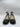 Women’s Prada Enameled Metal Triangle Black Patent Leather Pumps Size 37 PRADA