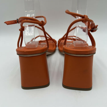 Marc Fisher Malyn Strappy Block Heel Sandal in vibrant orange Size 7.5M Marc Fisher