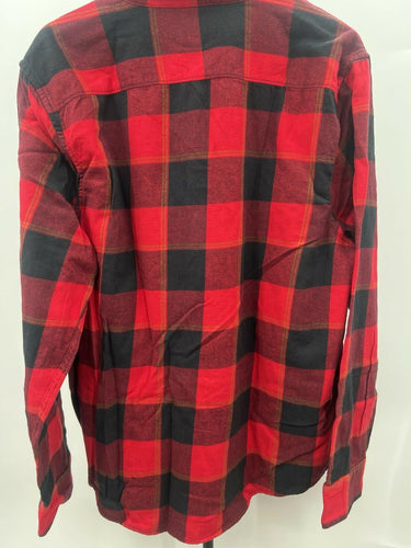 Abound Red Black Buffalo Plaid Flannel Shirt Long Sleeve - Size XL