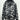 Guess camouflage Men’s hooded jacket gray and black pattern Zip Size M GUESS