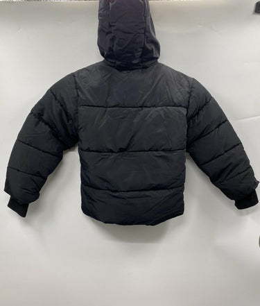 DKNY Girls Jacket Full Zip Long sleeve Sherpa Lined Hoodie Color Black Size 7 DKNY
