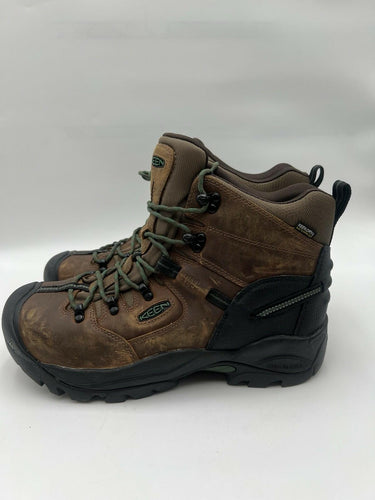KEEN Utility Mens Waterproof Safety Toe Work Boots Brown - 11.5