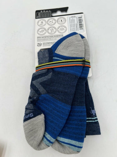 Smartwool Hike Socks Womens Merino Wool Blue Navy Ankle NWT Size L