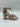 Kelly & Katie Womens Champagne Gold Sandals Block Heel Glitter Ankle Size 7 M