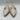 Mix No. 6 Beige Patent Pointed Slingback Heels size 7.5M Mix No. 6