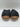 Los Cabos TINNY Black Synthetic Woven Open Toe Crisscross Slide Sandals, Size 39 Los Cabos