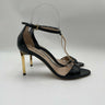 Women’s TOM FORD 85mm chain-embellished Croc sandals Heels Black Size 38 Tom Ford