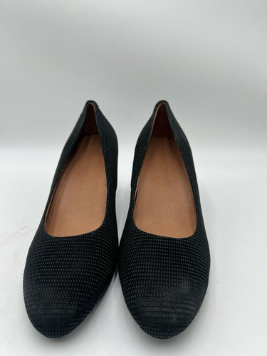 L'Amour Des Pieds JAKOBY Black Raindrop Leather Pump Womens SIZE 11 L'Amour