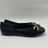 NWOB Kelly & Katie SIENA Black Faux Leather Round Toe Bit Flats Women’s 9.5 M Kelly & Katie