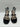 Women’s Mix No. 6 Alician Black Strappy Block Heels Size 9W Mix No. 6
