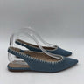 Steven New York Malina Flats Blue Jean Woven Pointed Toe Shoes Size 8 Steven by Steve Madden