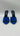 Women’s Saint Laurent LA 16 sandals royal blue silk high stiletto heel Size 42 Saint Laurent