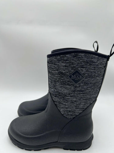 kids' Muck Boot Company Element boots in black and heathered jersey Size 4 Muck