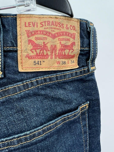 Levi's 541 Athletic Taper Jeans Dark Wash Extra Room Seat Thigh NWT - Size 38x34