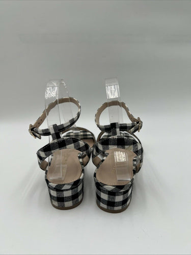 Pre-Owned Kelly & Katie Olivina Sandal Black/White Size 6.5M Kelly