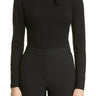 Vince Drape Twist Neck Top in Black at Nordstrom, Size Large Vince