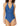 Anne Cole Women's Standard Halter One Piece, Low Tide Blue, 8